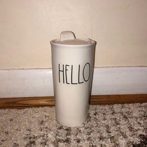 Rae Dunn HELLO Tumbler Travel Mug